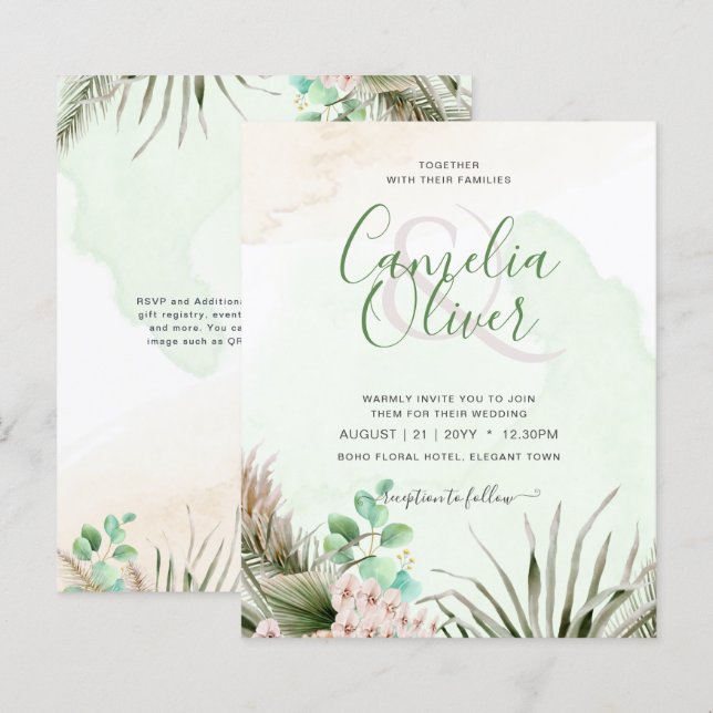 BUDGET Greenery Eucalyptus Pampas Grass Wedding