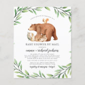 Budget Greenery Forest Animals Baby Shower By Mail (Front)