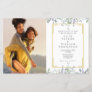 Budget Greenery Photo All In One Wedding Invite
