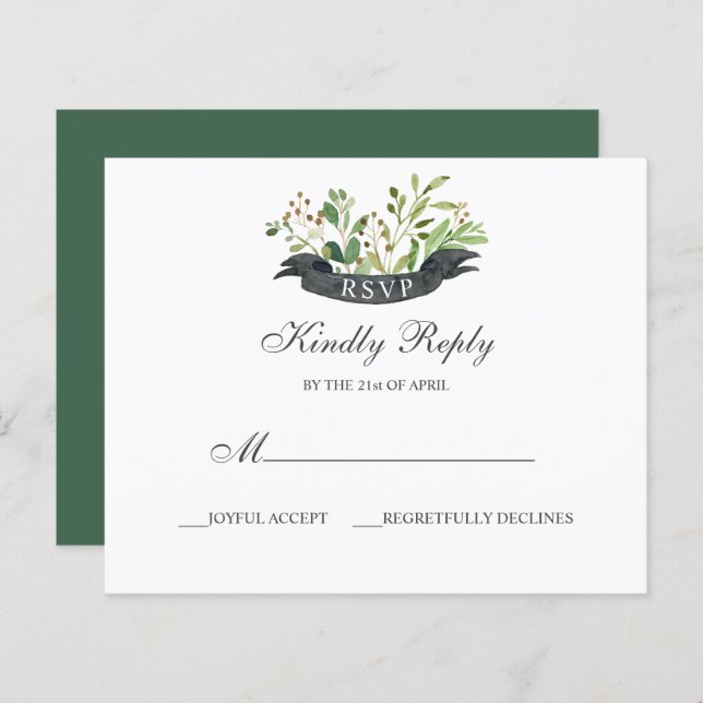 BUDGET Greenery  Summer Spring Garden Response (Front/Back)