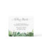 Budget Greenery Tropical Palm Wedding Details Card