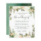 Budget Greenery Watercolor Floral Wedding Invites