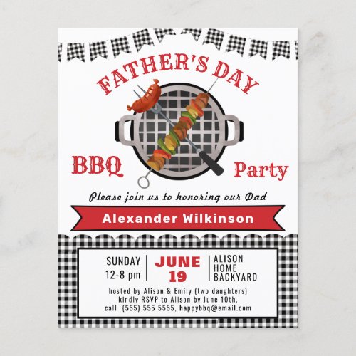 BUDGET Grill and Chill Fathers Day BBQ Invitation