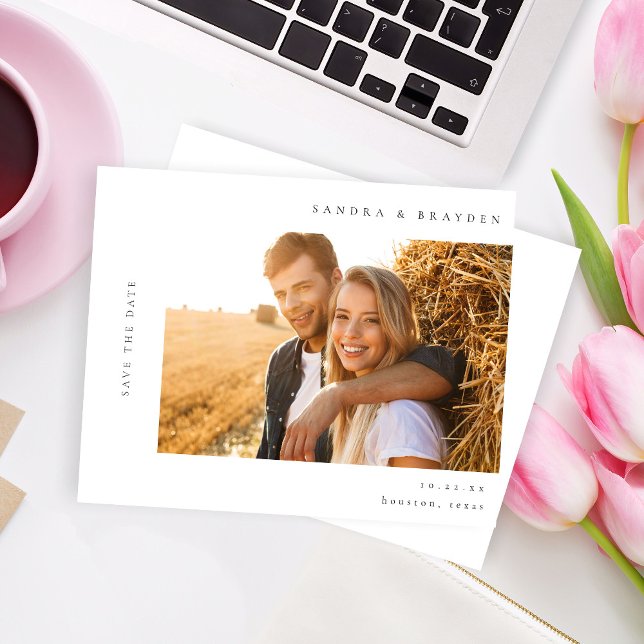 Budget H MOD 2 Simple Photo Save the Date (Creator Uploaded)