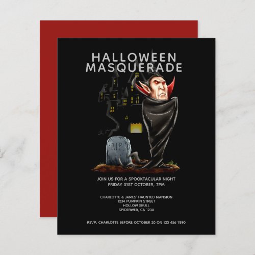 BUDGET Halloween Masquerade Count Dracula Grave