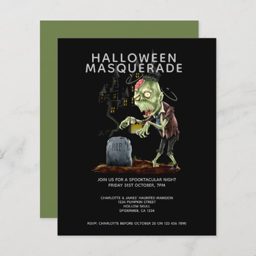 BUDGET Halloween Masquerade Zombie Brain Grave