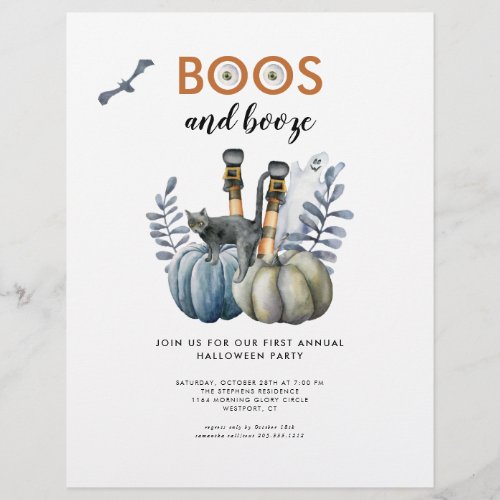 Budget Halloween Party Invitation  Flyer