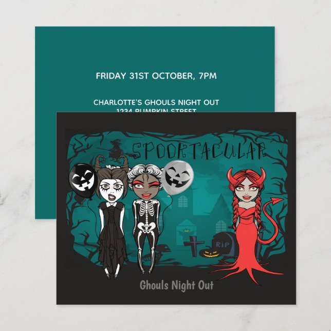 BUDGET Halloween Spooktacular Ghouls Night Out (Front/Back)