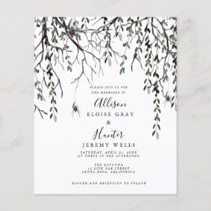 Budget Halloween Wedding Invitation Flyer