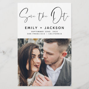 Budget Handwritten Save the Date Photo Invitation