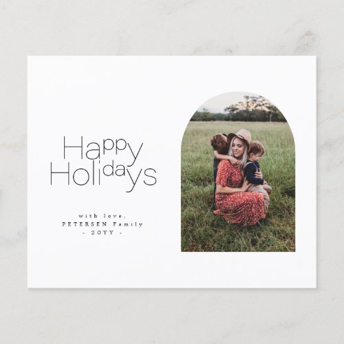 Budget Happy Holidays multi photo Holiday Card Flyer