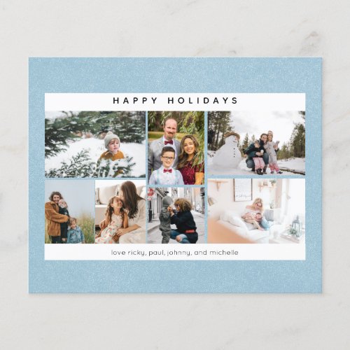 Budget Happy Holidays Snow  Multi Photo Flyer