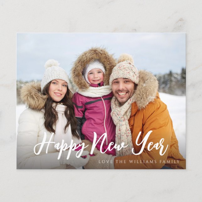 Budget Happy New Year Minimalist Chic Photo 4 Flyer (Front)