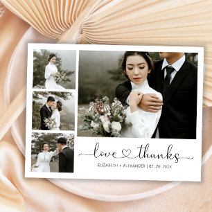 Budget Heart Script Wedding Thank You Flyer
