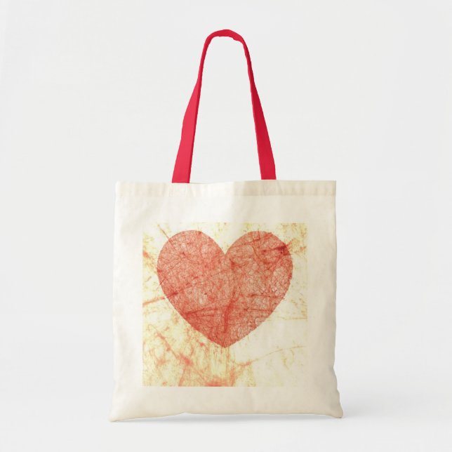 Budget Heart Tote Bag (Front)