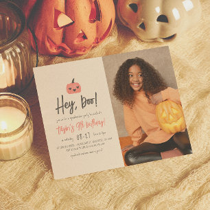 Budget Hey Boo Halloween Boho Girl Birthday Photo