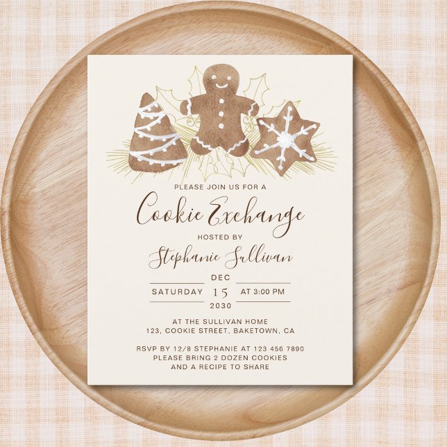 Budget Holiday Christmas Cookie Exchange Invite (Creator Uploaded)