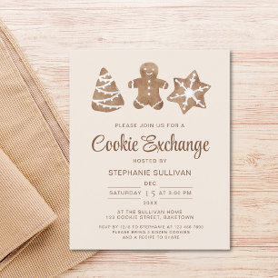 Budget Holiday Christmas Cookie Exchange Invite