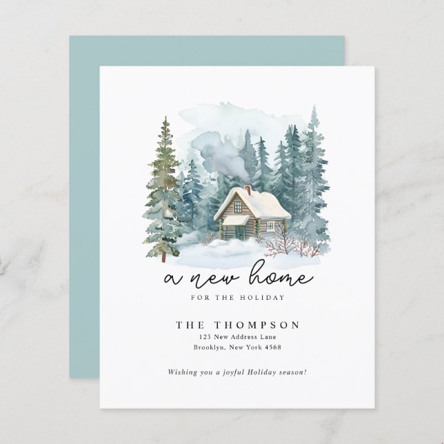 BUDGET Holiday New Home Handwriting Script Moving (Front/Back)