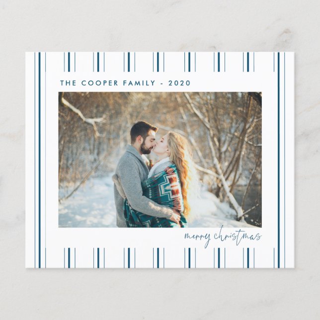 Budget Holiday Photo Card | Modern Christmas Flyer (Front)