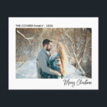 Budget Holiday Photo Card | Modern Christmas Flyer<br><div class="desc">Create a lasting impression this season with a unique holiday card. This simple,  Christmas tree card template features a clean,  modern design. Customize it with your information and make it uniquely yours!</div>