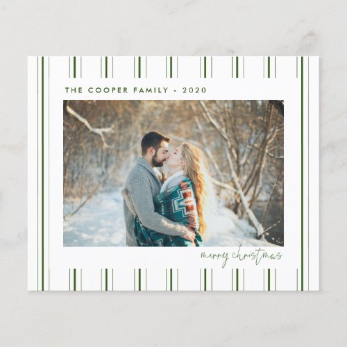 Budget Holiday Photo Card  Modern Christmas Flyer