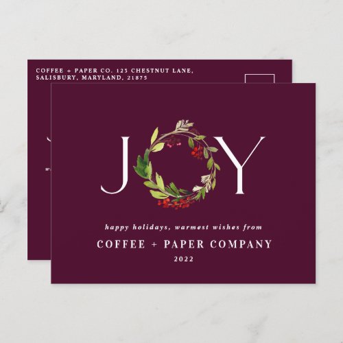 Budget holiday watercolor botanical corporate