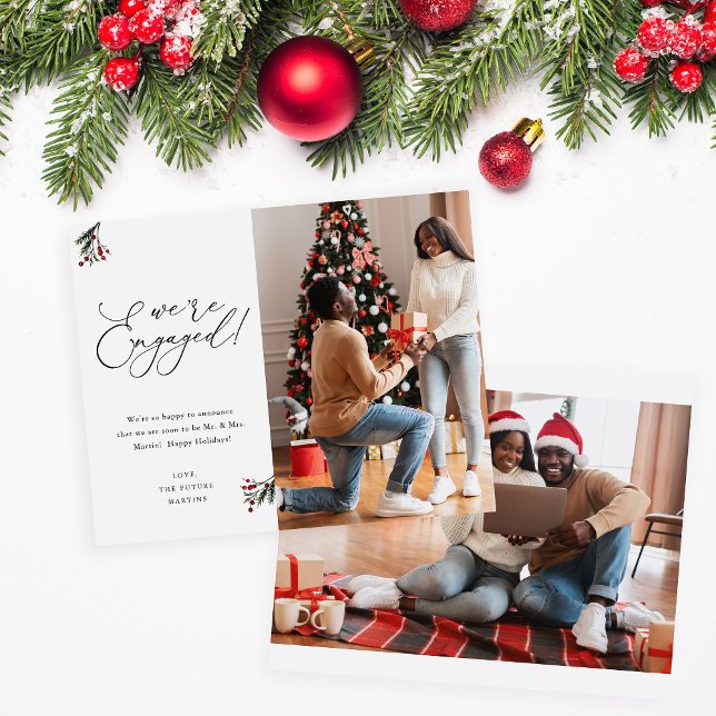 Budget Holly Berry We're Engaged 2 Photo Holiday (Creator Uploaded)