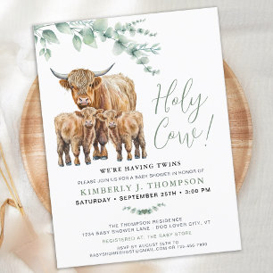 Budget Holy Cow Twin Highland Calf Baby Shower