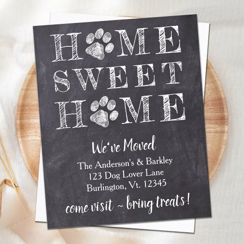 Budget Home Sweet Home Weve Moved Pet Moving Card