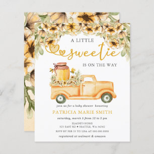 Budget Honeybee Baby Shower Invitation