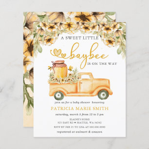 Budget Honeybee Baby Shower Invitations