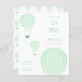 Budget Hot Air Balloon Baby Shower Invitation (Front/Back)