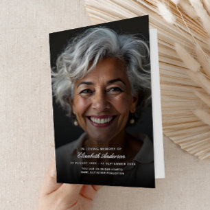 Budget In Loving Memory Photo Funeral Program