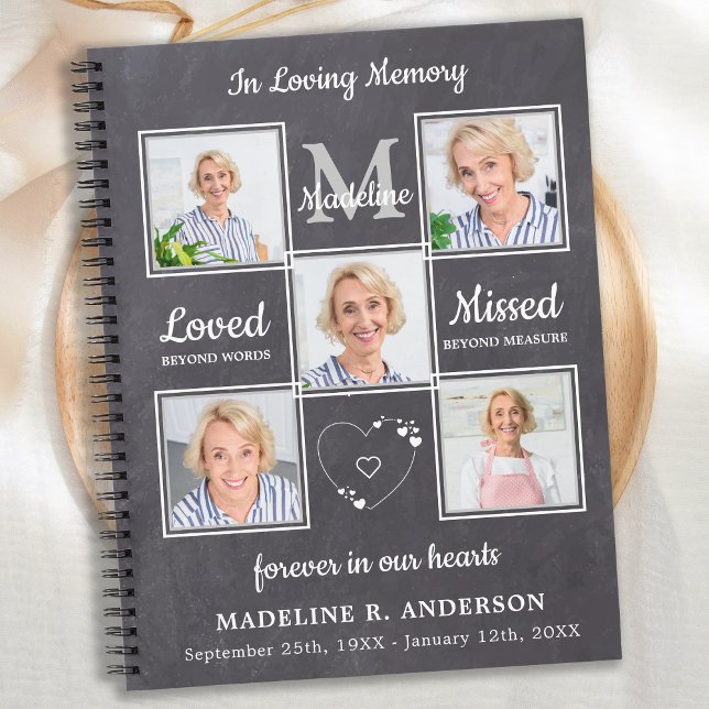 Budget In Loving Memory Rustic Funeral Guest Book (Creator Uploaded)
