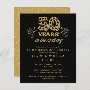 Budget In The Making 50th Anniversary Invitation