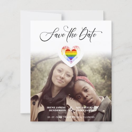 Budget Inexpensive Pride Rainbow Heart Lesbian Gay