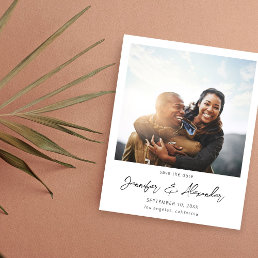 Budget Instant Photo 2 Save the Date - White V2 Flyer