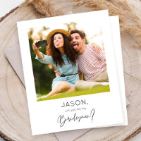 Budget Instant Photo Be My Bridesman Proposal