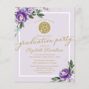 Budget Invitation Nursing School Grad Party