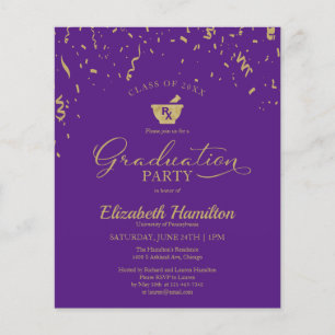 Budget Invitation Pharmacy School Grad Party