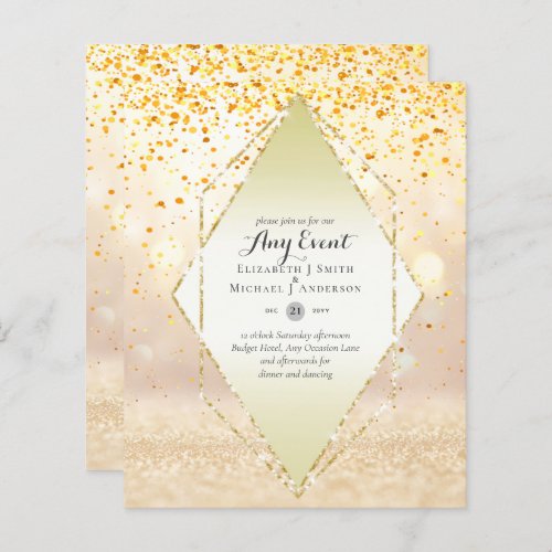 BUDGET INVITATIONS _ ANY EVENT _ Double Sided