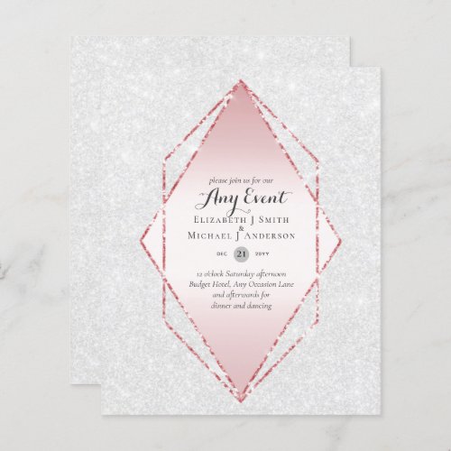 BUDGET INVITATIONS _ ANY EVENT _ Double Sided