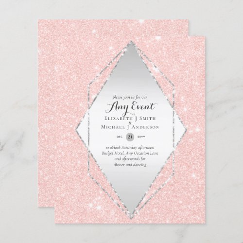 BUDGET INVITATIONS _ ANY EVENT _ Double Sided