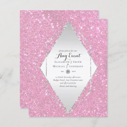 BUDGET INVITATIONS _ ANY EVENT _ Double Sided