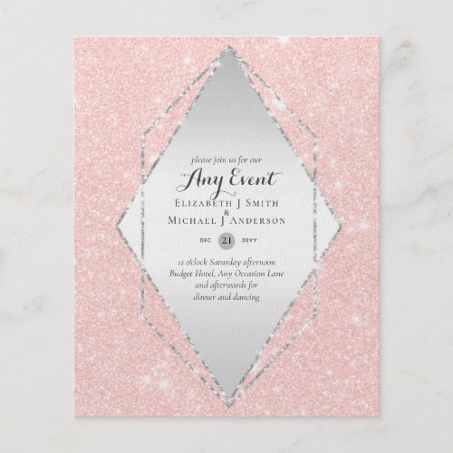BUDGET INVITATIONS _ ANY EVENT _ Double Sided Flyer