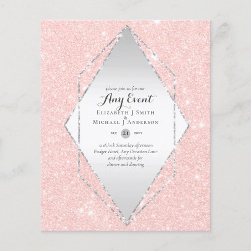 BUDGET INVITATIONS _ ANY EVENT _ Double Sided Flyer