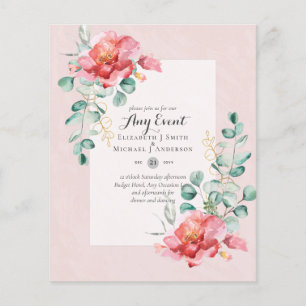 BUDGET INVITATIONS - ANY EVENT - Double Sided Flyer
