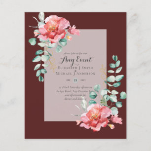 BUDGET INVITATIONS - ANY EVENT - Double Sided Flyer