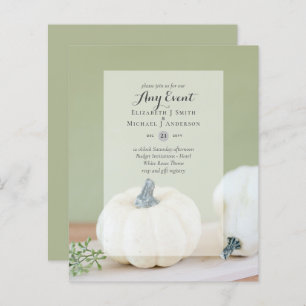 BUDGET INVITATIONS - ANY EVENT - Fall Pumpkins